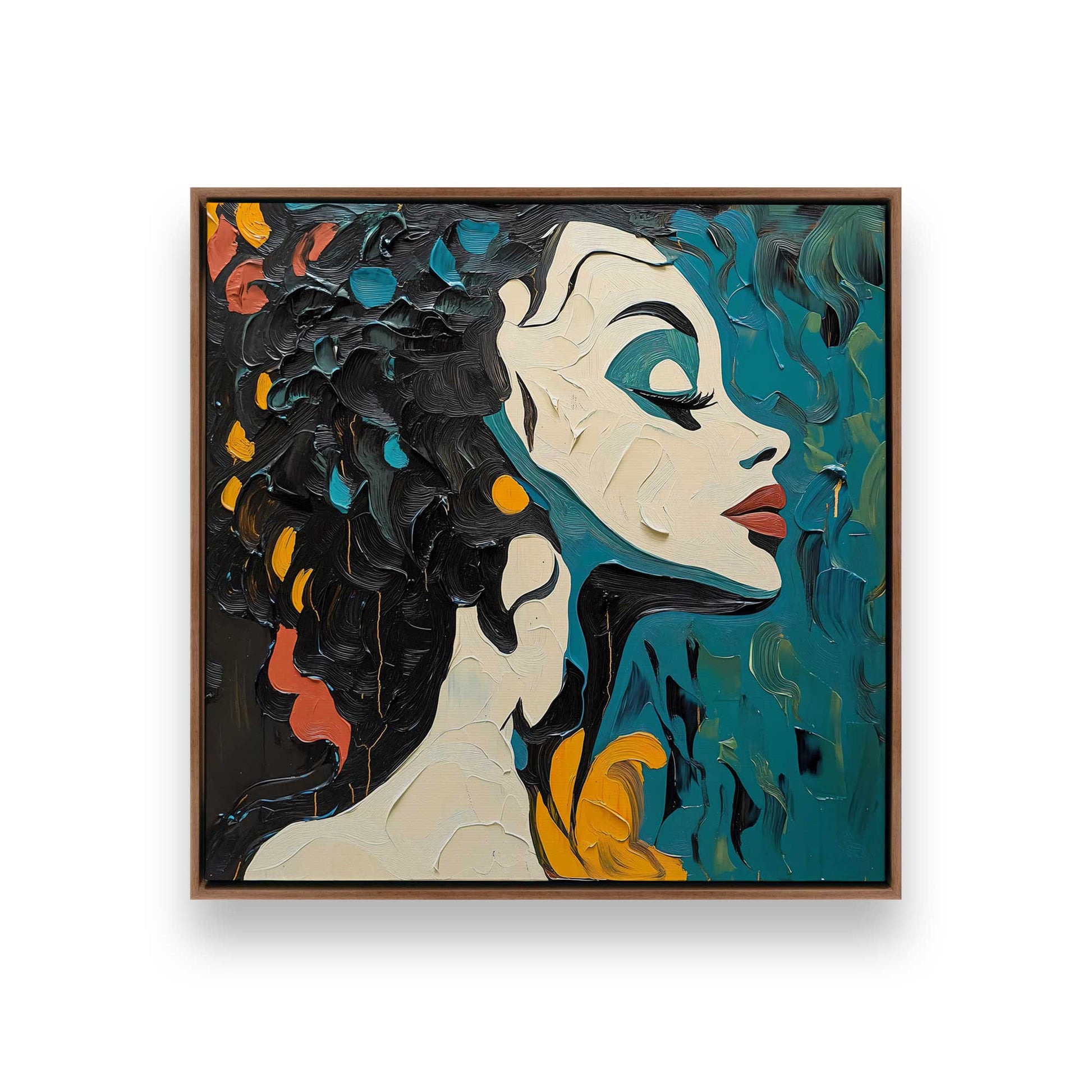 [Color:Walnut], Picture of art in a Walnut frame