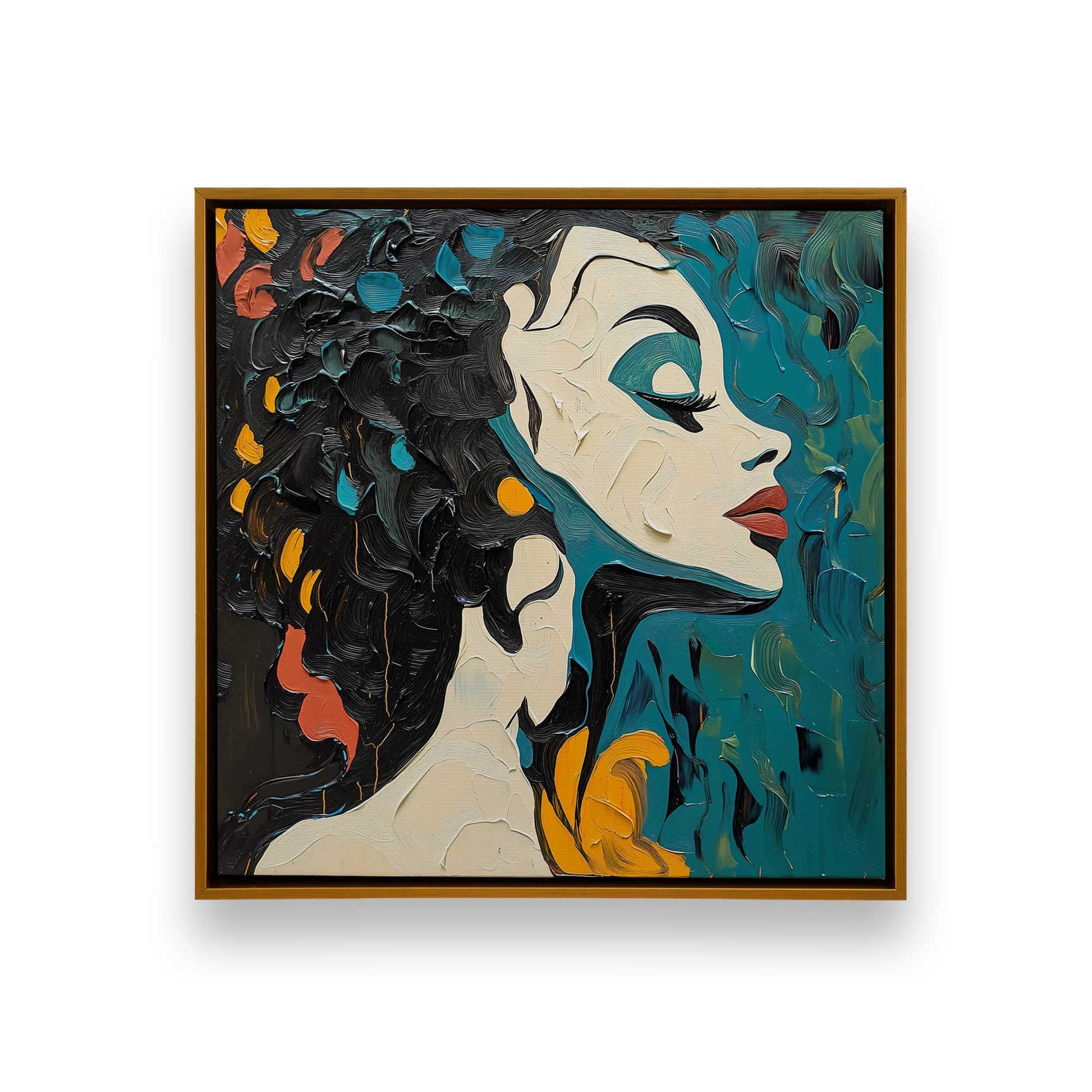 [Color:Polished Gold], Picture of art in a Polished Gold frame