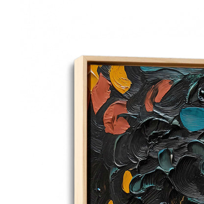 [Color:American Maple], Picture of art in a American Maple frame at an angle