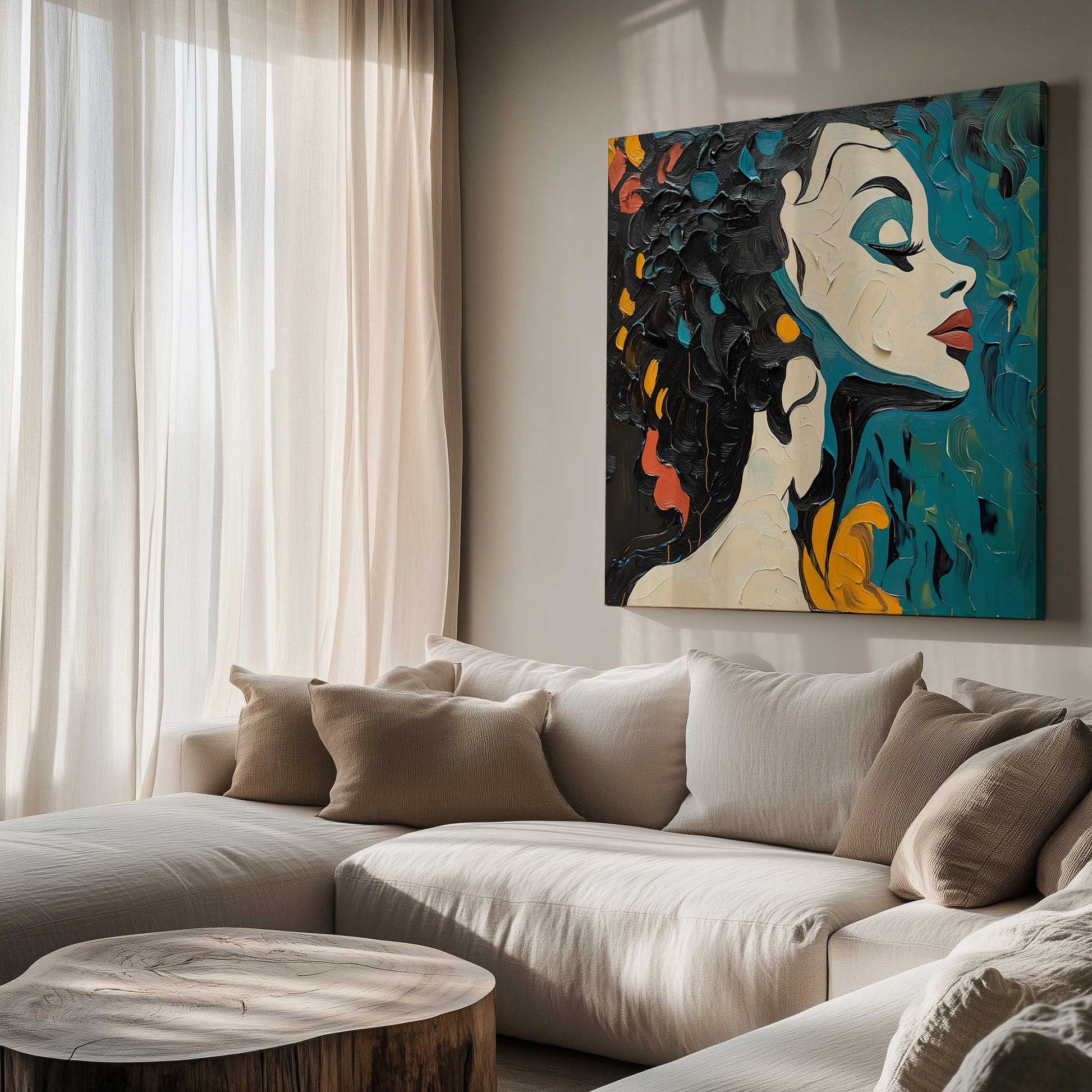 Picture of art in a room
