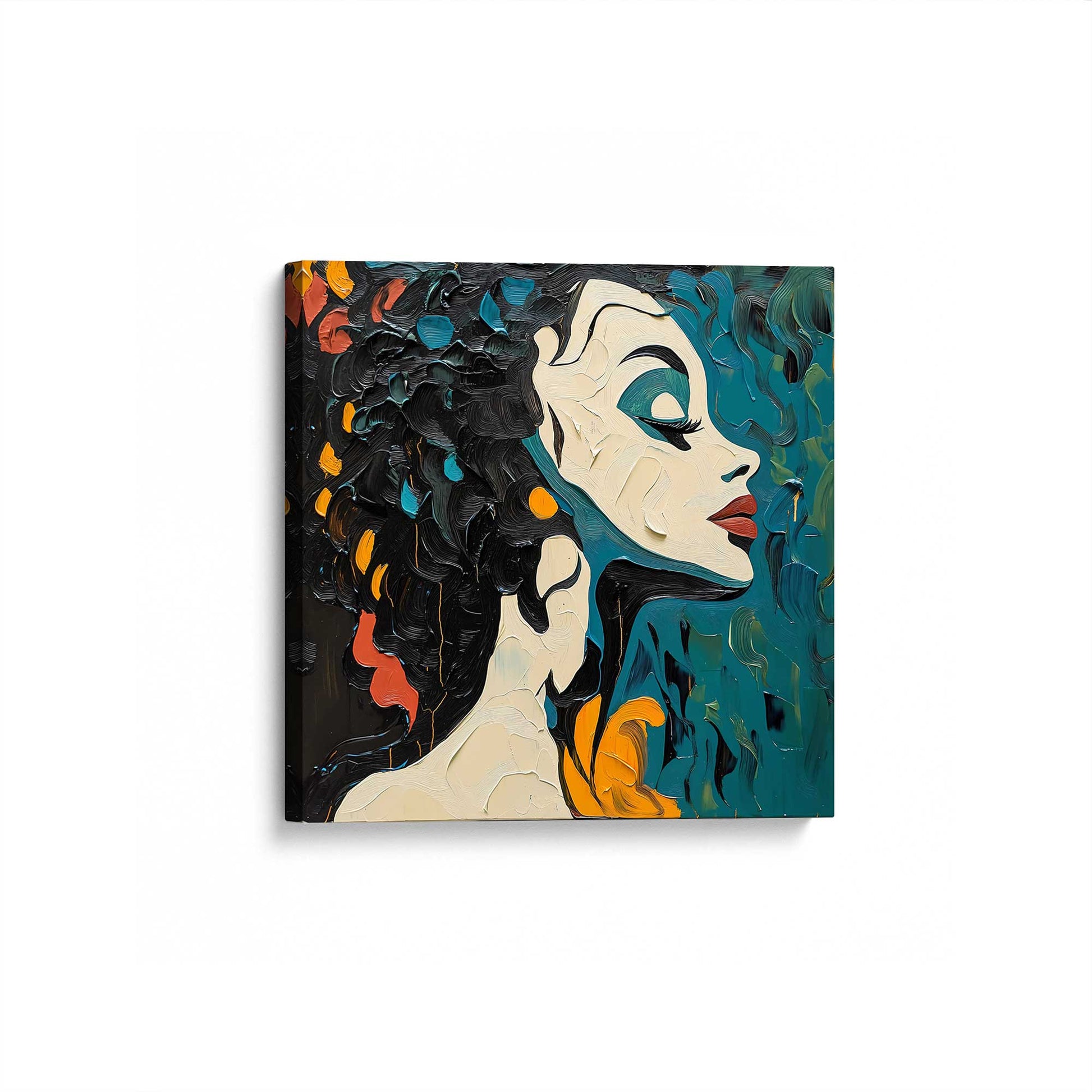[Color:Stretched Canvas], Picture of art at an angle