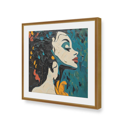 [Color:Polished Gold], Picture of art in a Polished Gold frame of the corner