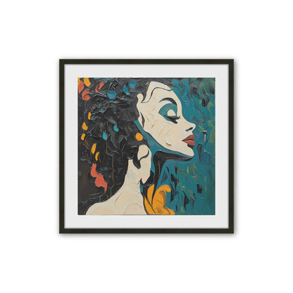 [Color:Satin Black], Picture of art in a Satin Black frame