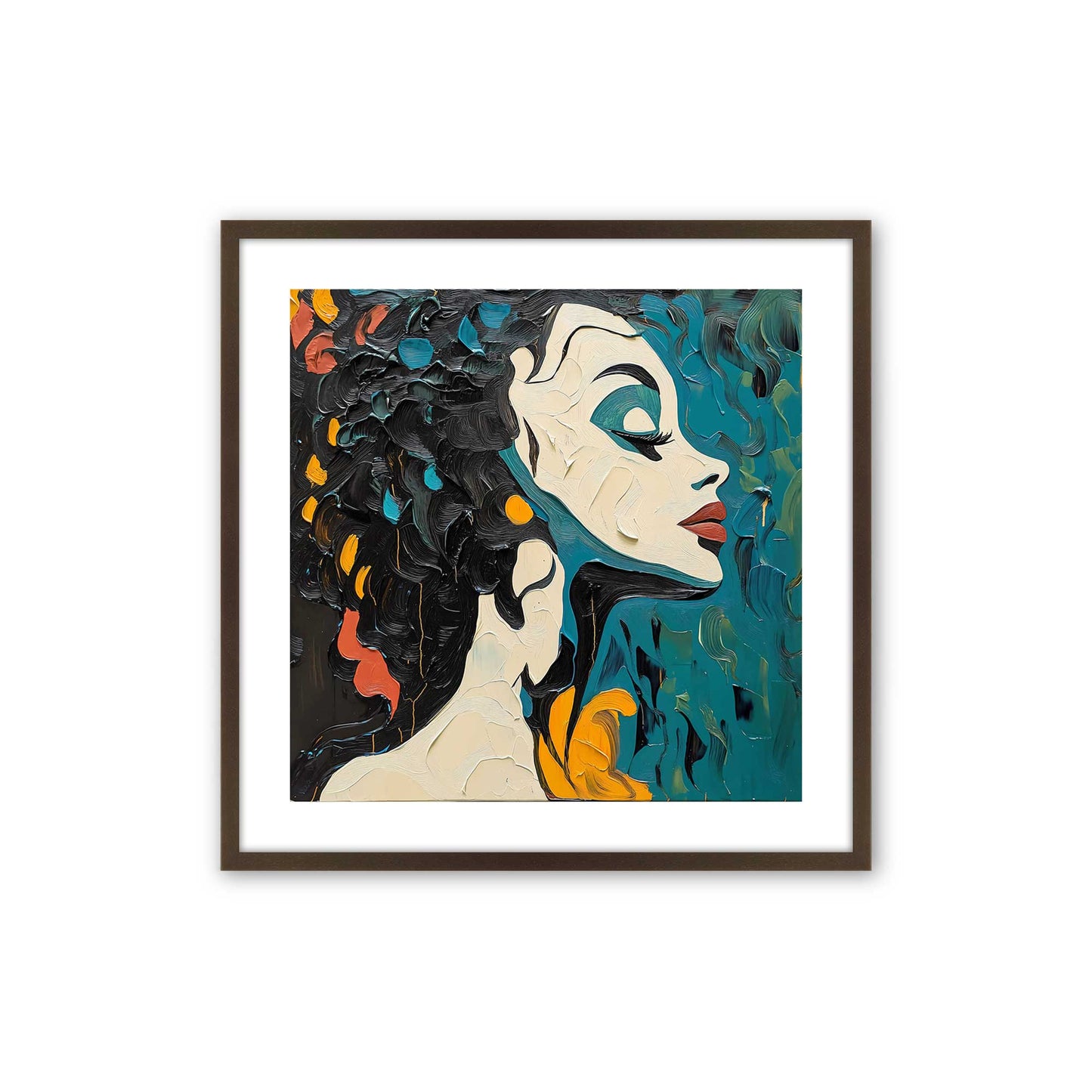 [Color:Espresso], Picture of art in a Espresso frame