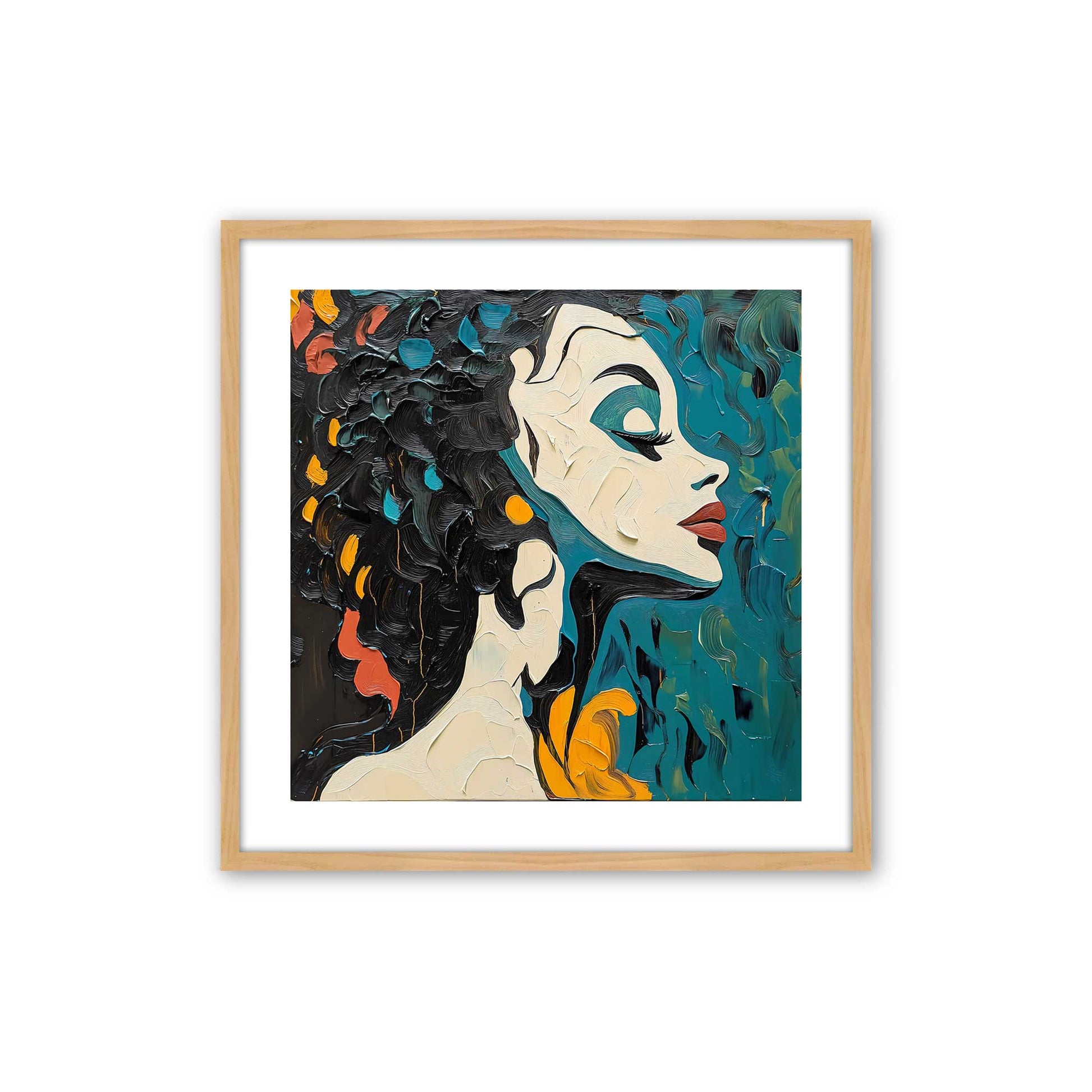 [Color:American Maple], Picture of art in a American Maple frame