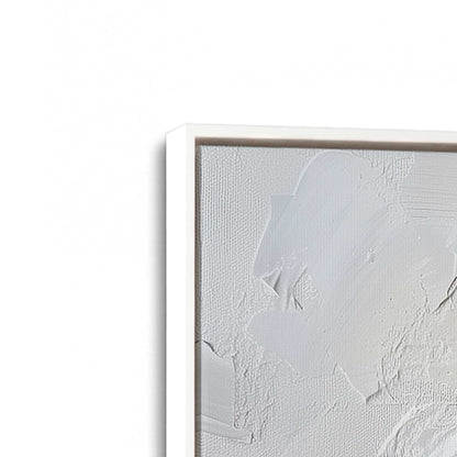 [Color:Opaque White], Picture of art in a White frame at an angle