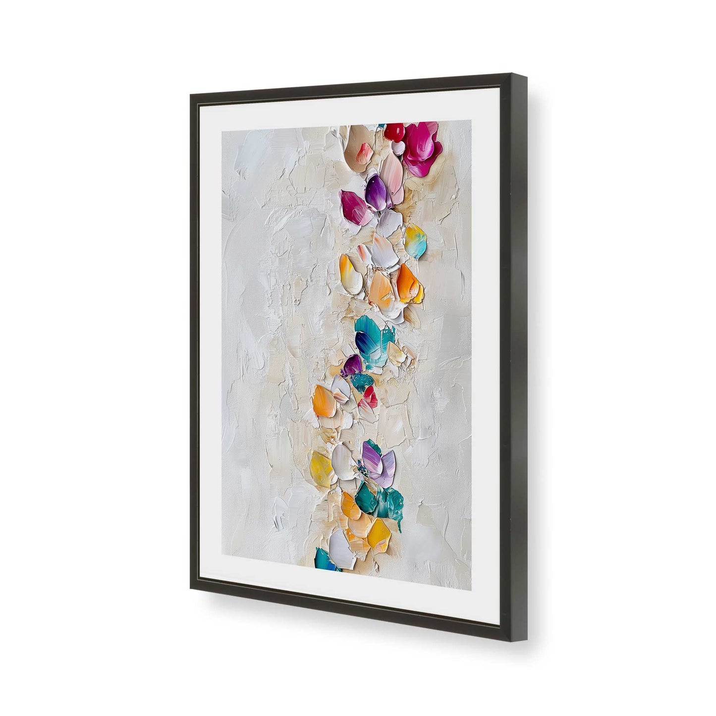 [Color:Satin Black], Picture of art in a Satin Black frame of the corner