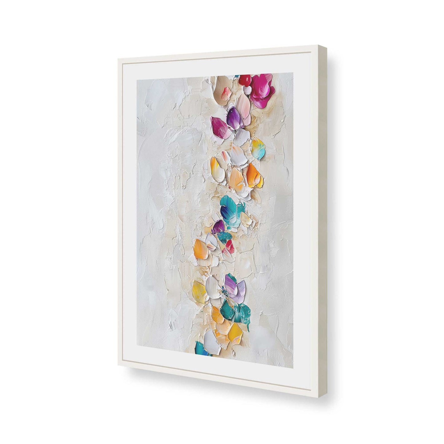 [Color:Opaque White], Picture of art in a Opaque White frame of the corner