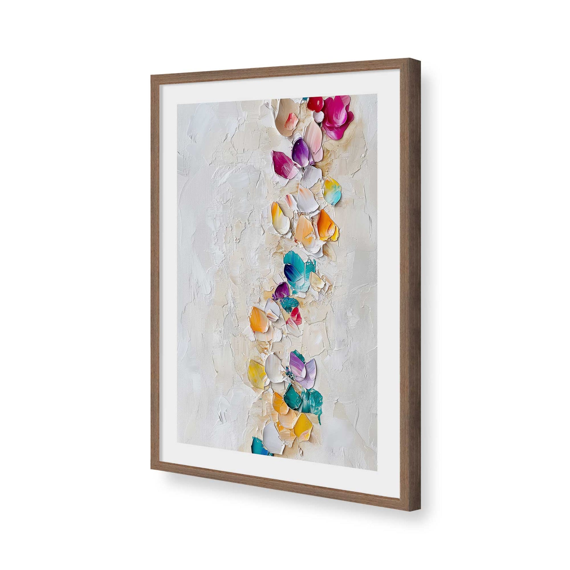 [Color:Walnut], Picture of art in a Walnut frame of the corner