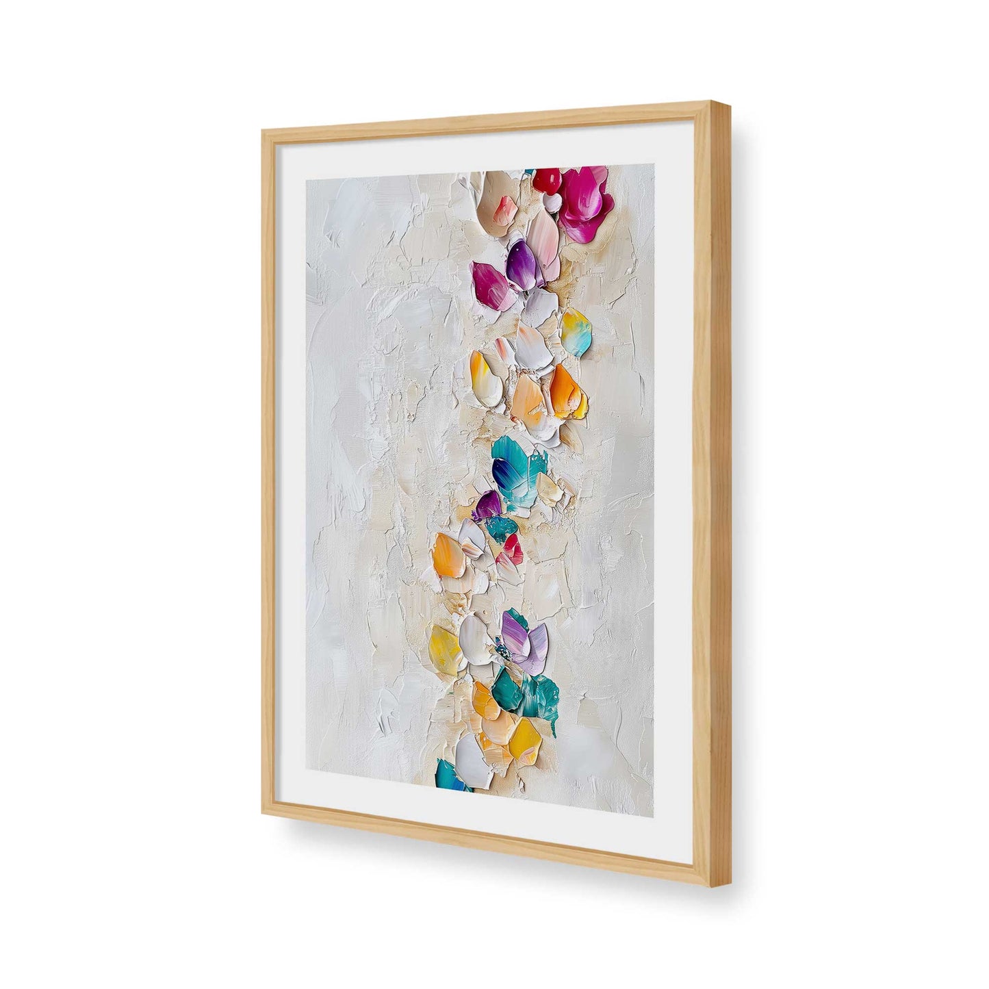 [Color:American Maple], Picture of art in a American Maple frame of the corner