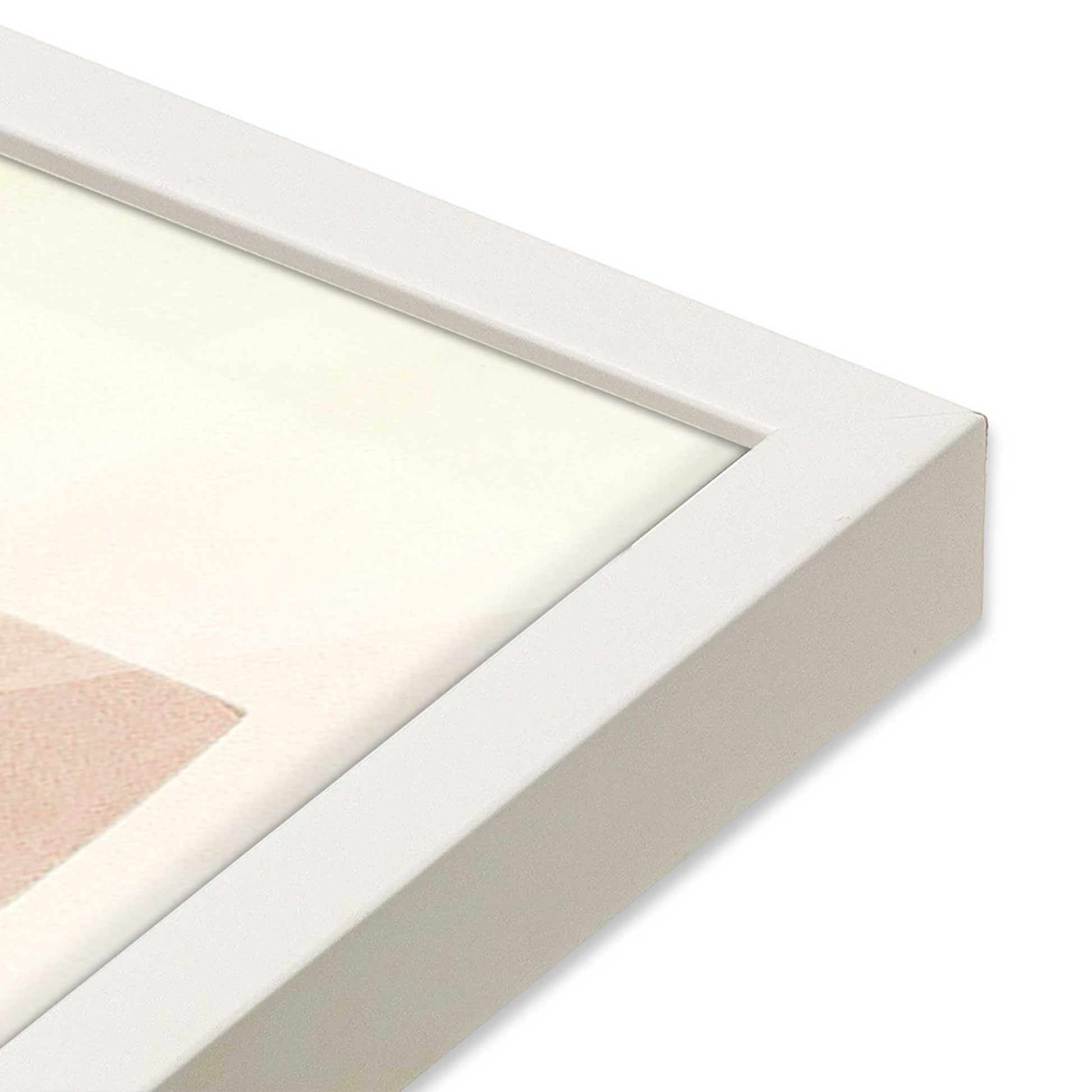 [Color:Opaque White], Picture of art in a Opaque White frame at an angle