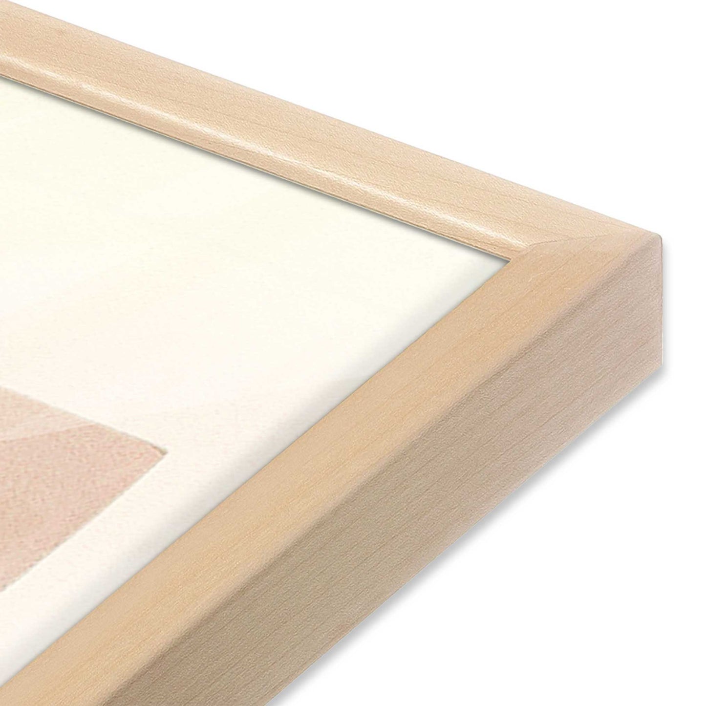 [Color:Raw Maple], Picture of art in a Raw Maple frame at an angle