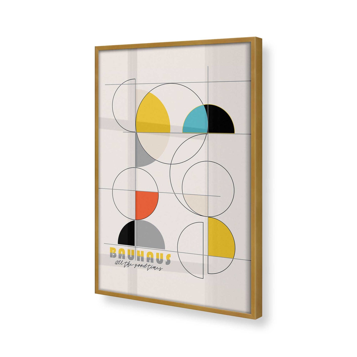 [Color:Polished Gold], Picture of art in a Polished Gold frame of the corner