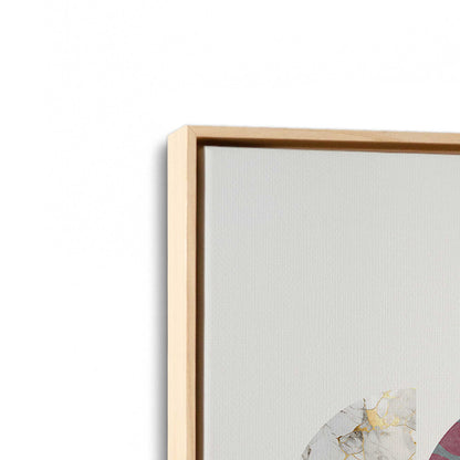 [Color:American Maple], Picture of art in a American Maple frame at an angle