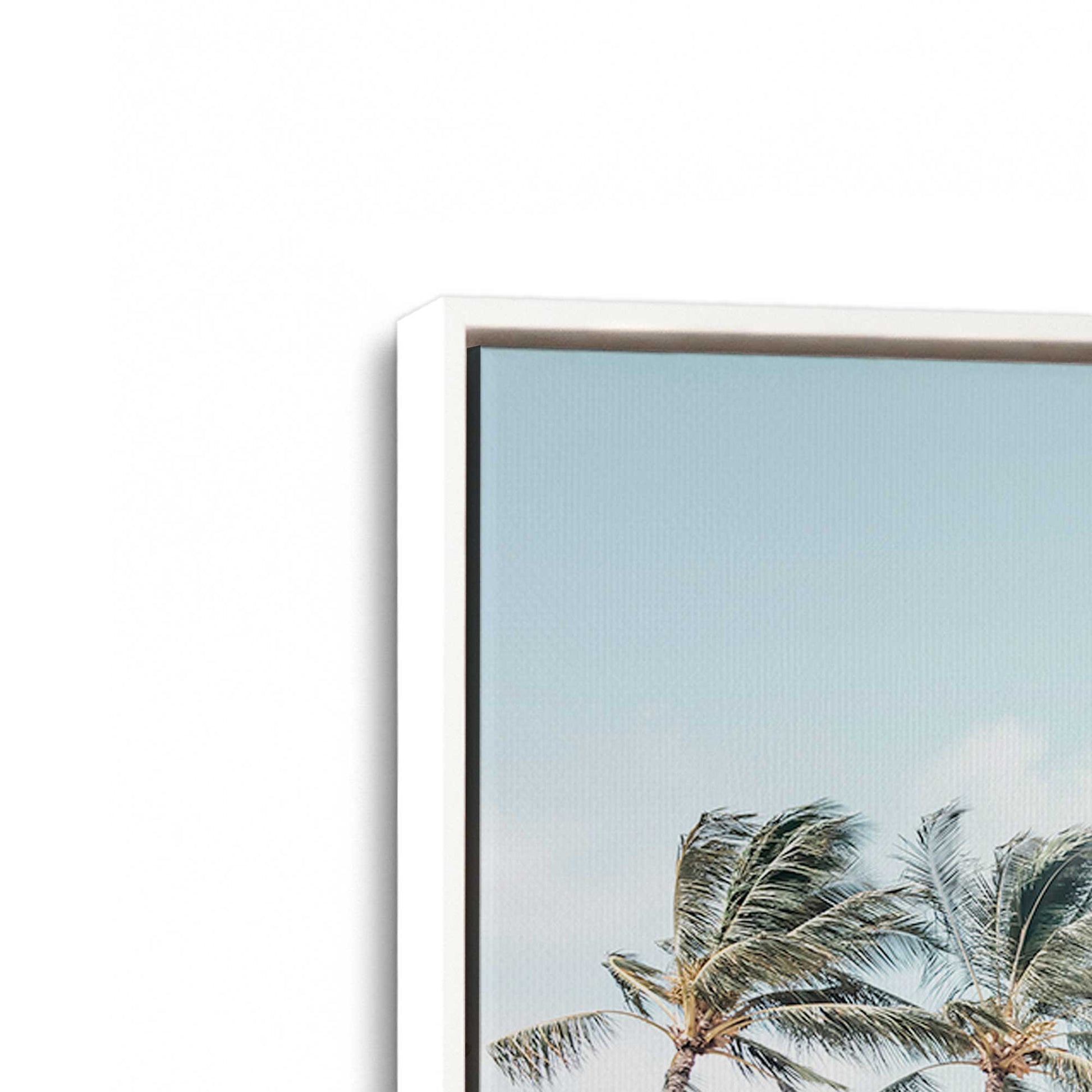 [Color:Opaque White], Picture of art in a White frame at an angle