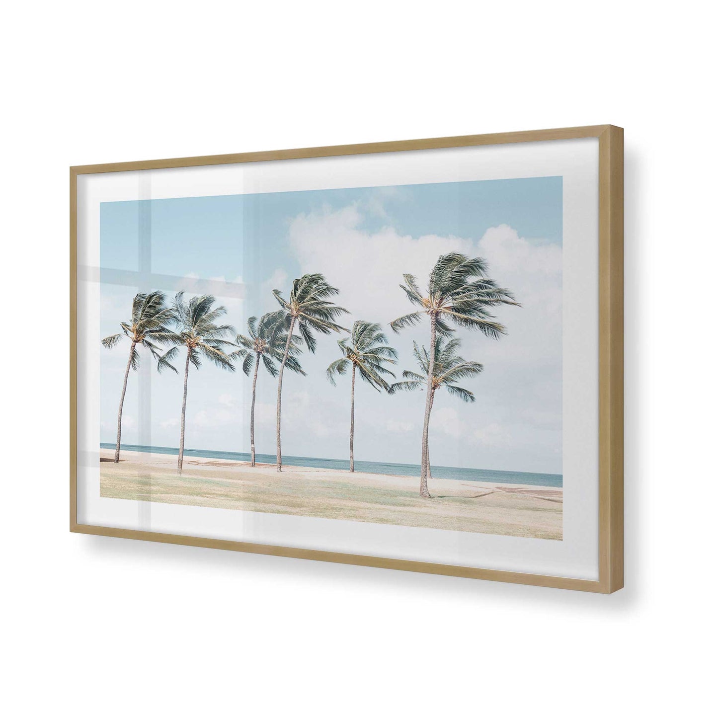 [Color:Brushed Gold], Picture of art in a Brushed Gold frame of the corner