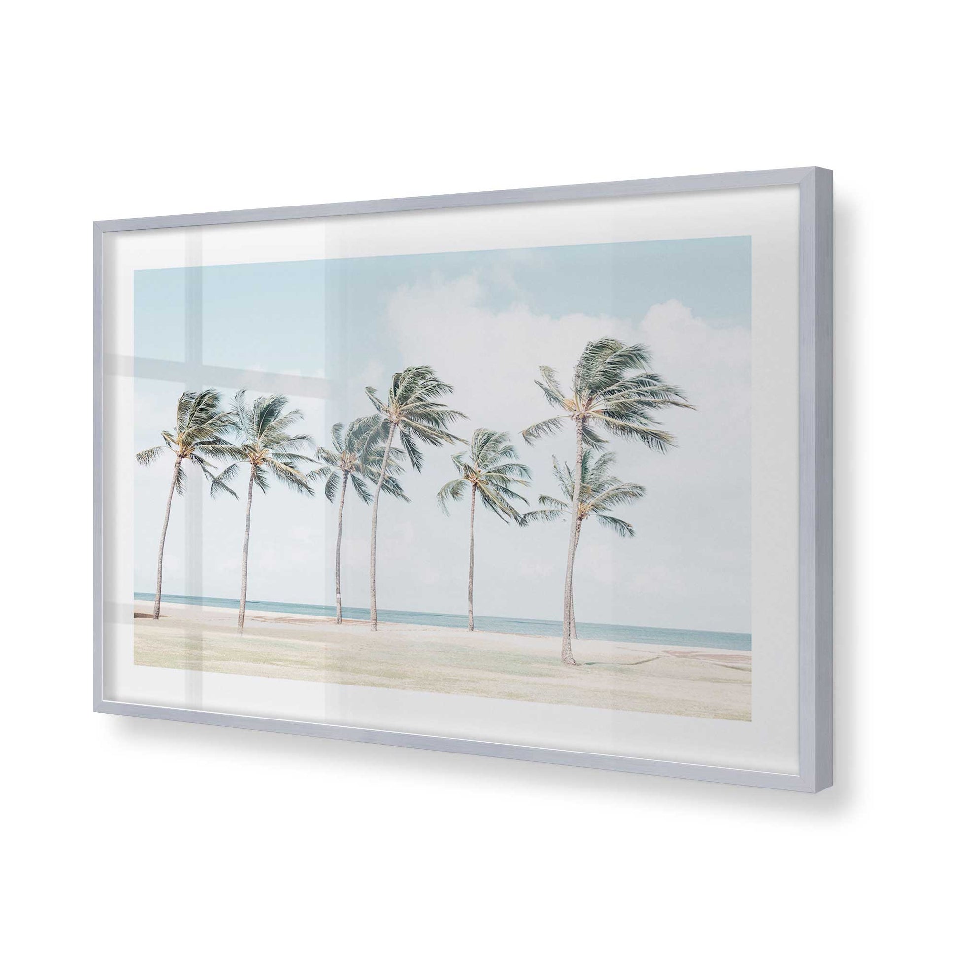 [Color:Polished Chrome], Picture of art in a Polished Chrome frame of the corner