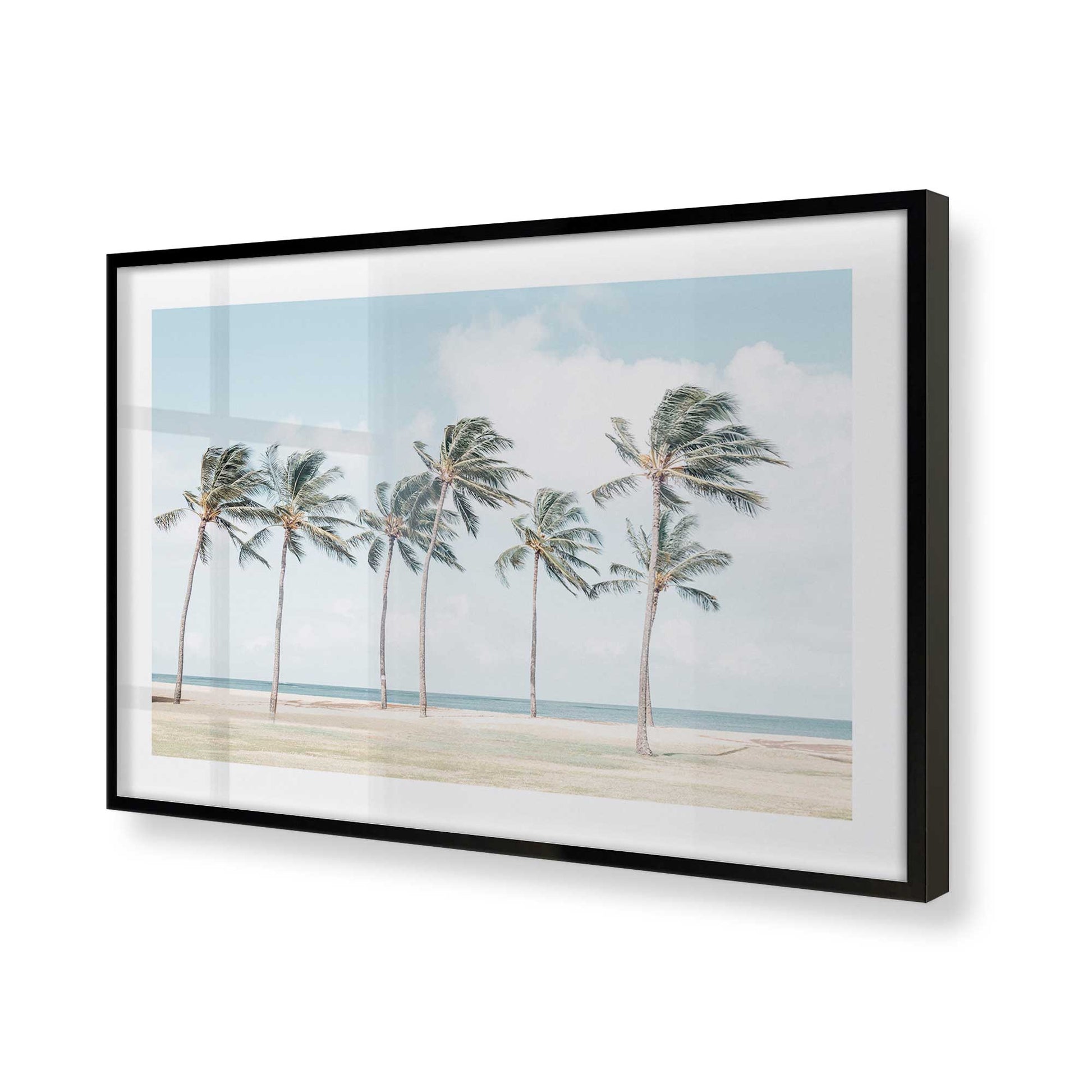 [Color:Satin Black], Picture of art in a Satin Black frame of the corner