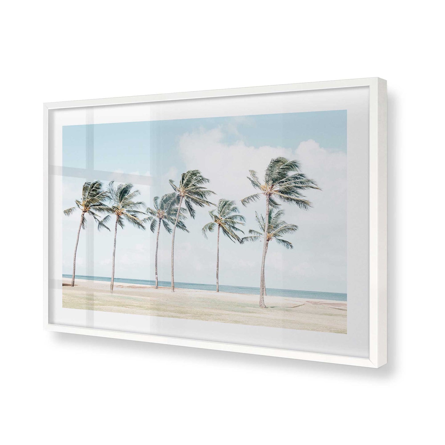 [Color:Opaque White], Picture of art in a Opaque White frame of the corner