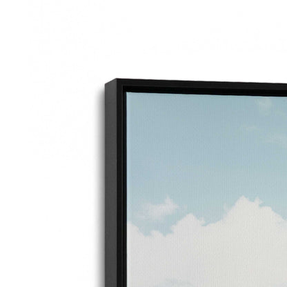 [Color:Satin Black], Picture of art in a Satin Black frame at an angle