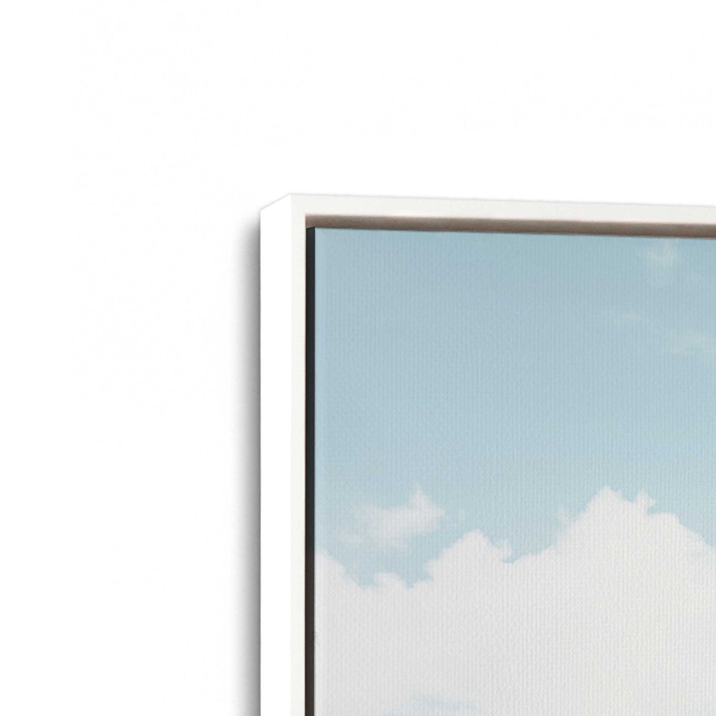 [Color:Opaque White], Picture of art in a White frame at an angle