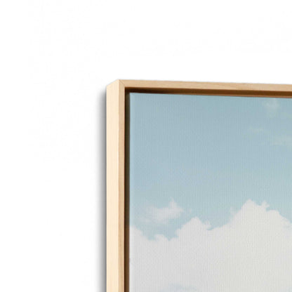 [Color:American Maple], Picture of art in a American Maple frame at an angle