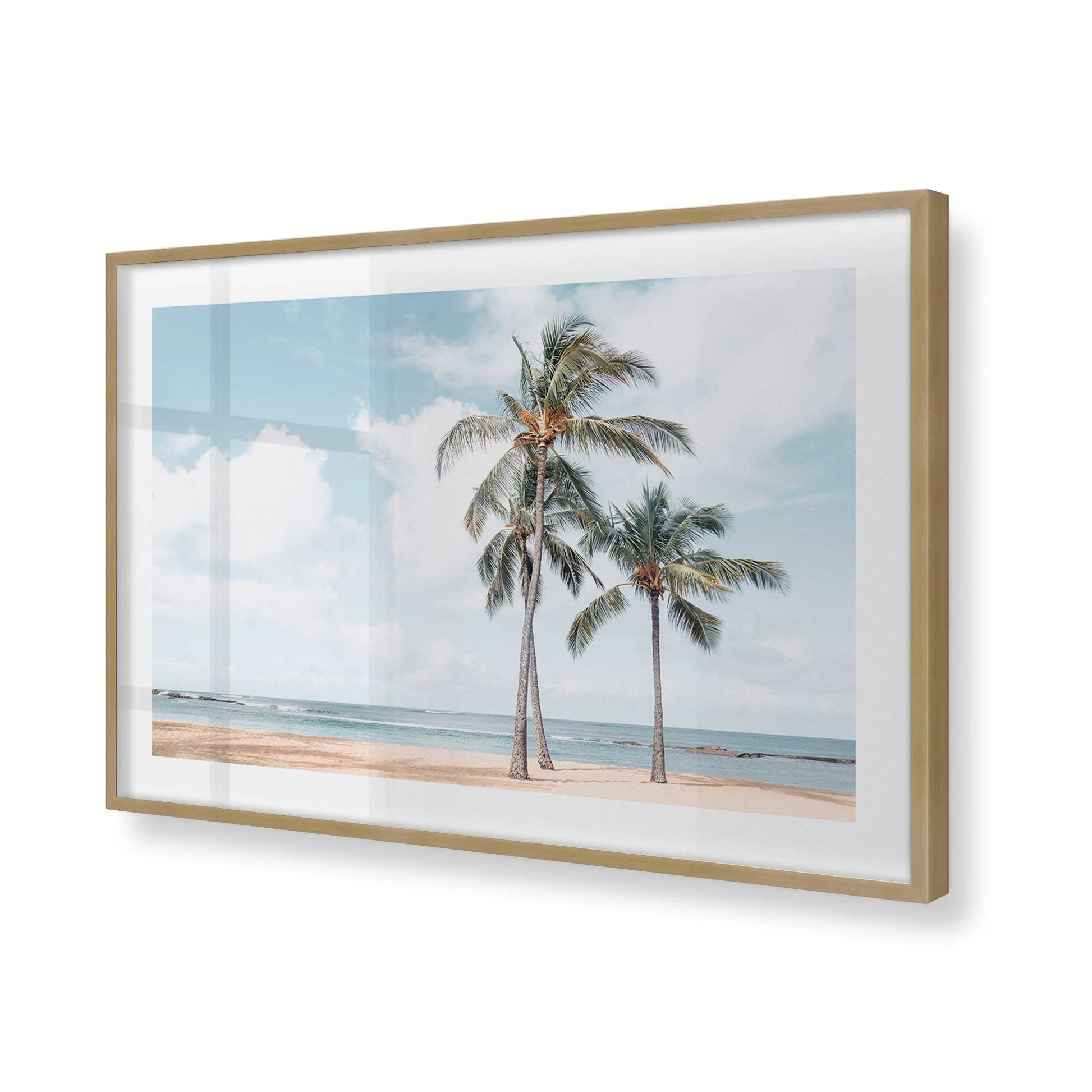 [Color:Brushed Gold], Picture of art in a Brushed Gold frame of the corner