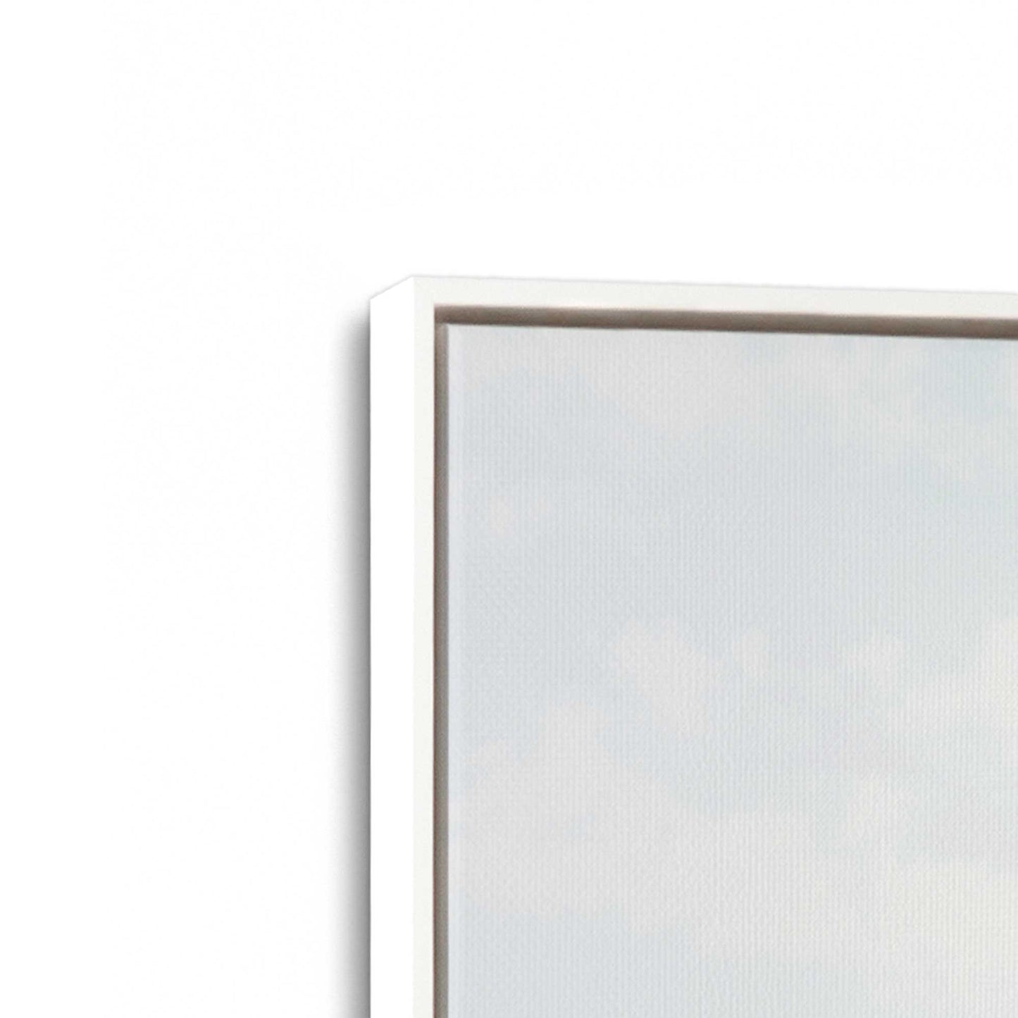 [Color:Opaque White], Picture of art in a White frame at an angle