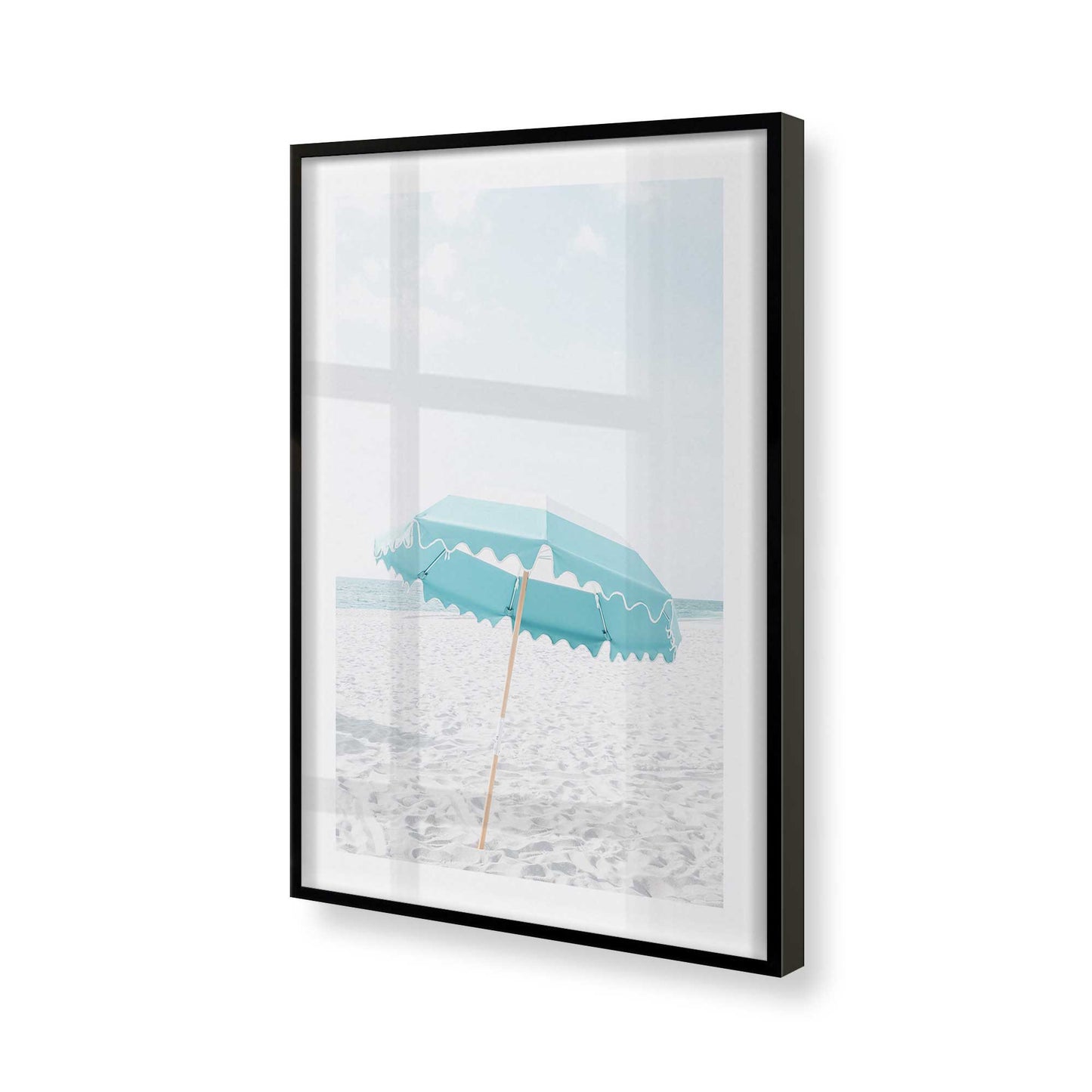 [Color:Satin Black], Picture of art in a Satin Black frame of the corner