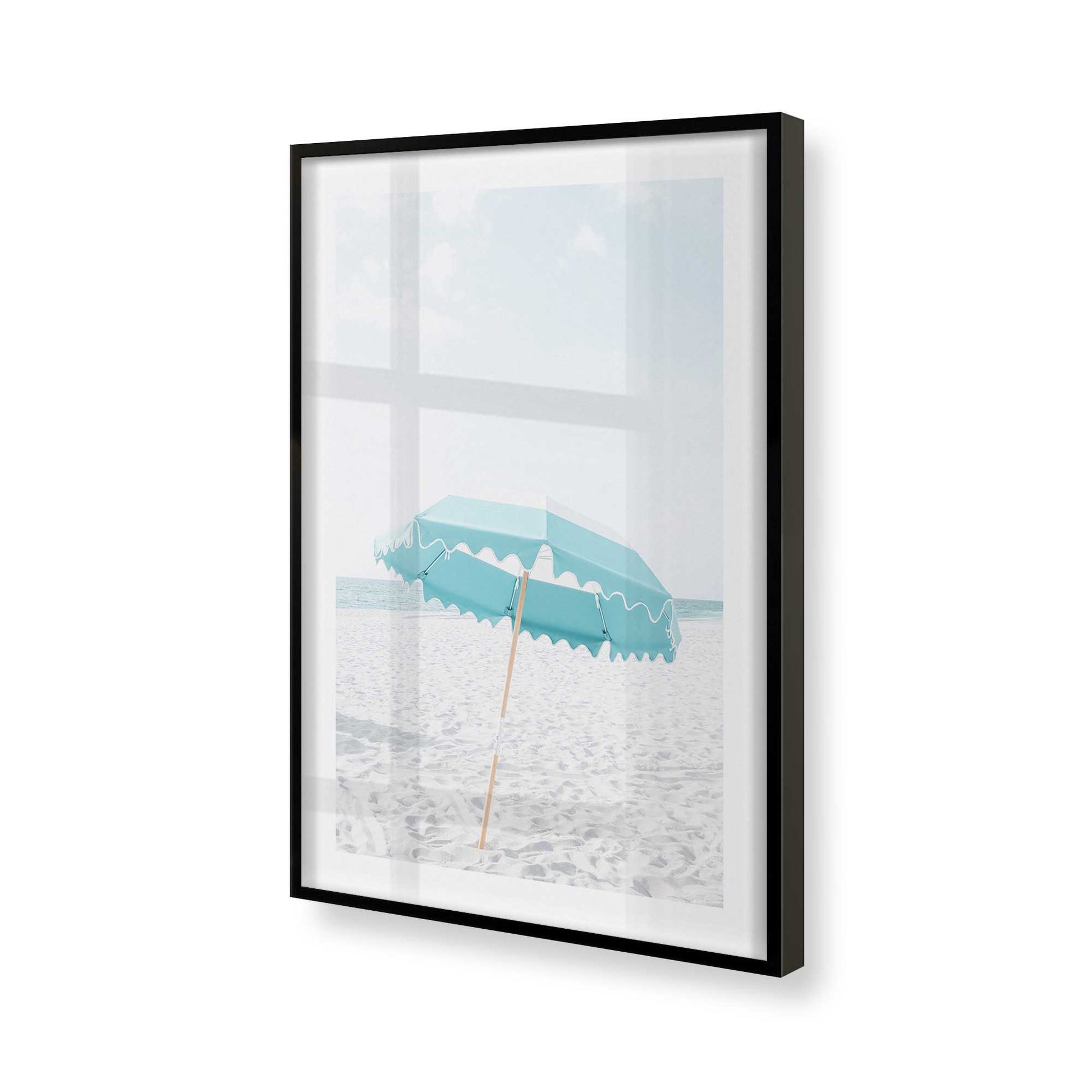 [Color:Satin Black], Picture of art in a Satin Black frame of the corner