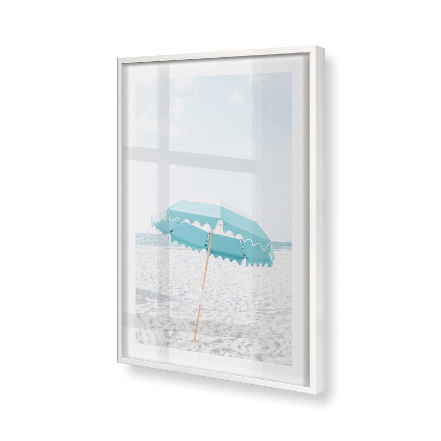 [Color:Opaque White], Picture of art in a Opaque White frame of the corner