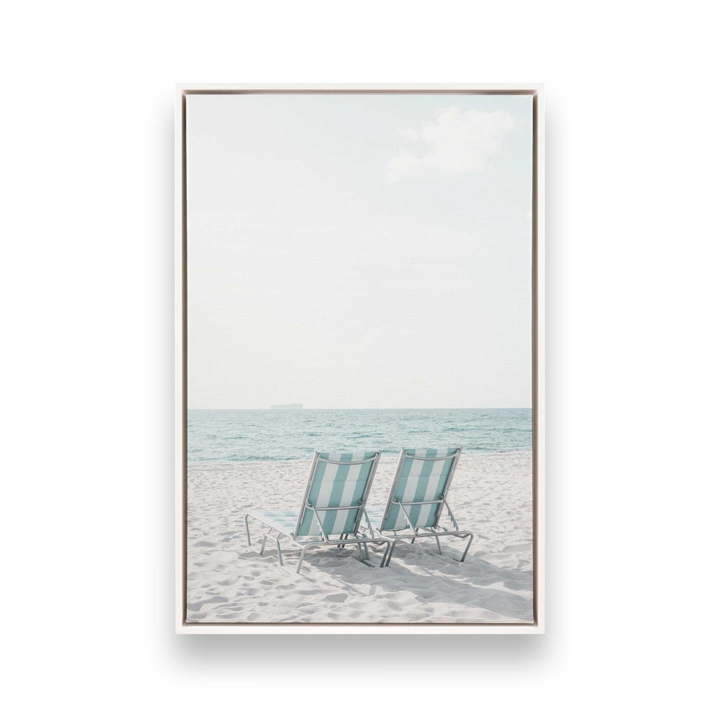 [Color:Opaque White], Picture of art in a White frame