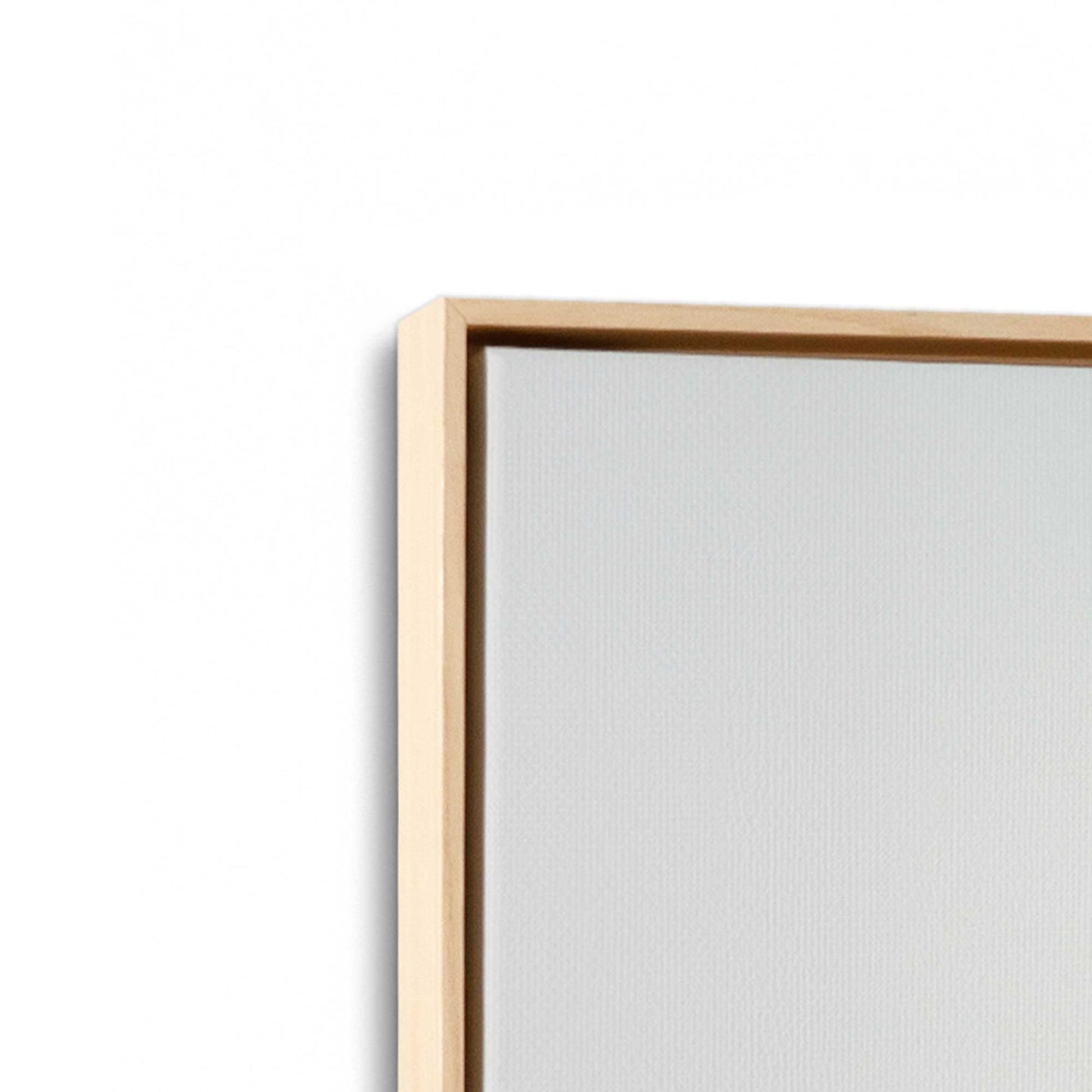 [Color:American Maple], Picture of art in a American Maple frame at an angle