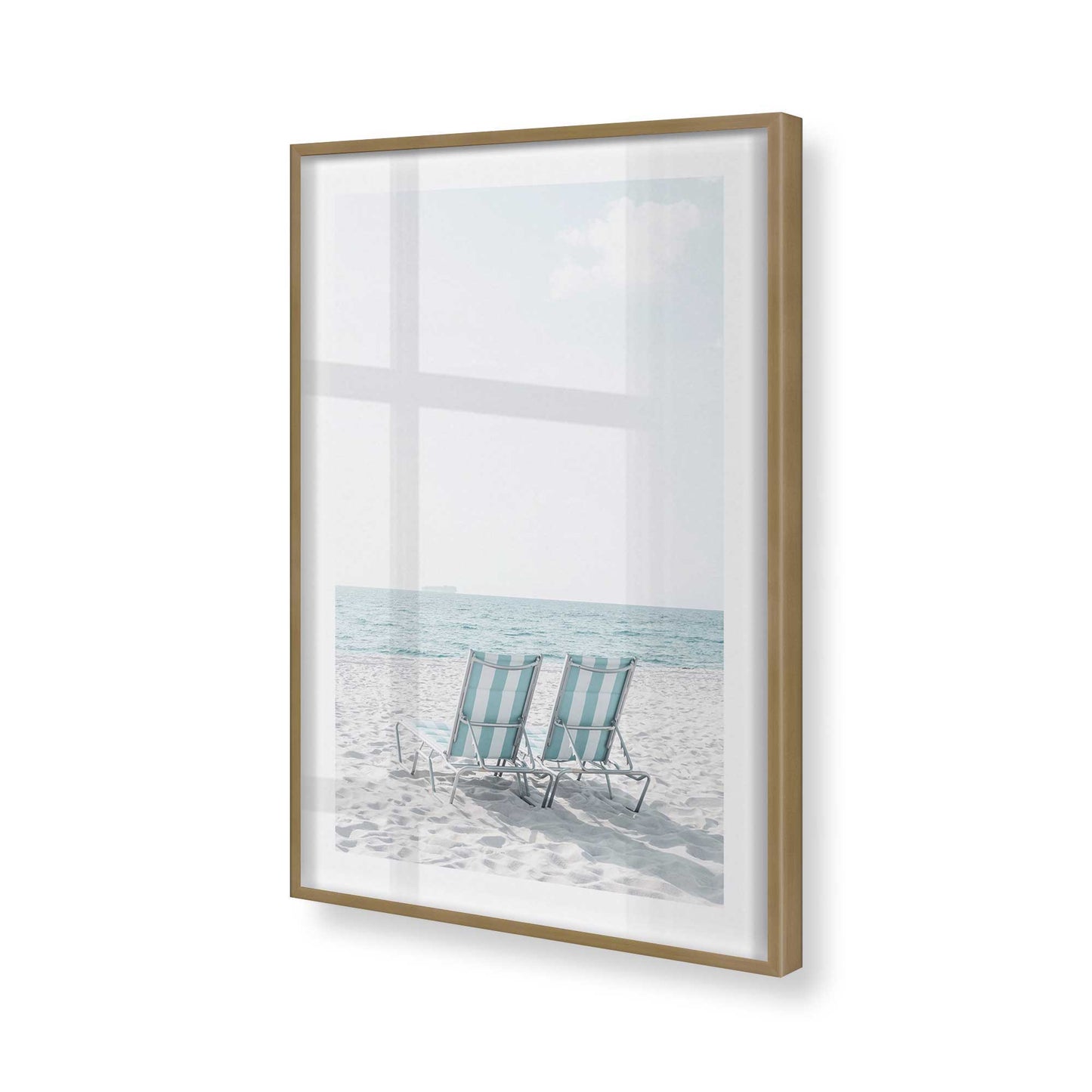 [Color:Brushed Gold], Picture of art in a Brushed Gold frame of the corner