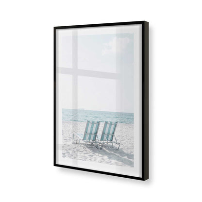 [Color:Satin Black], Picture of art in a Satin Black frame of the corner