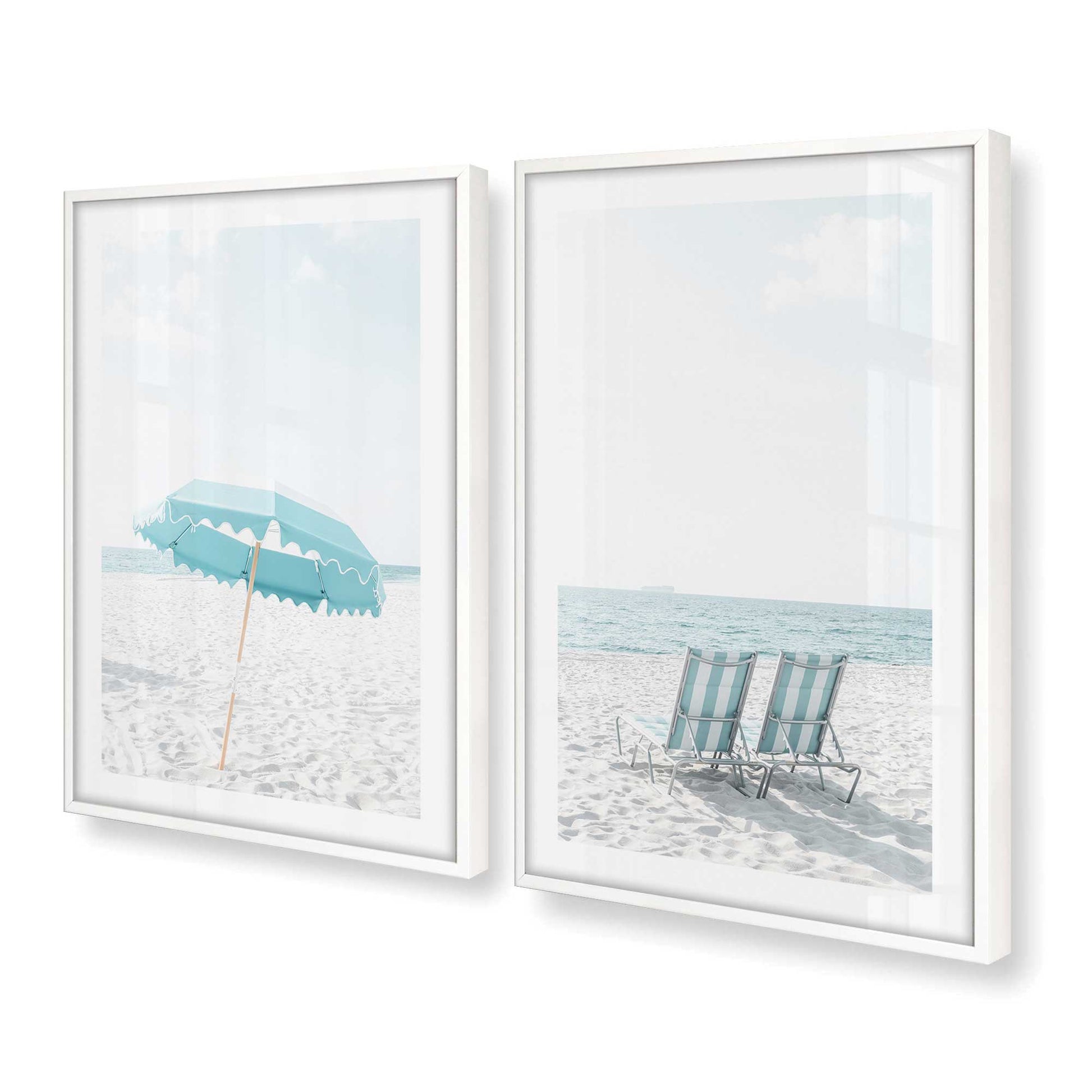 [Color:Opaque White], Picture of art in a Opaque White frame at an angle