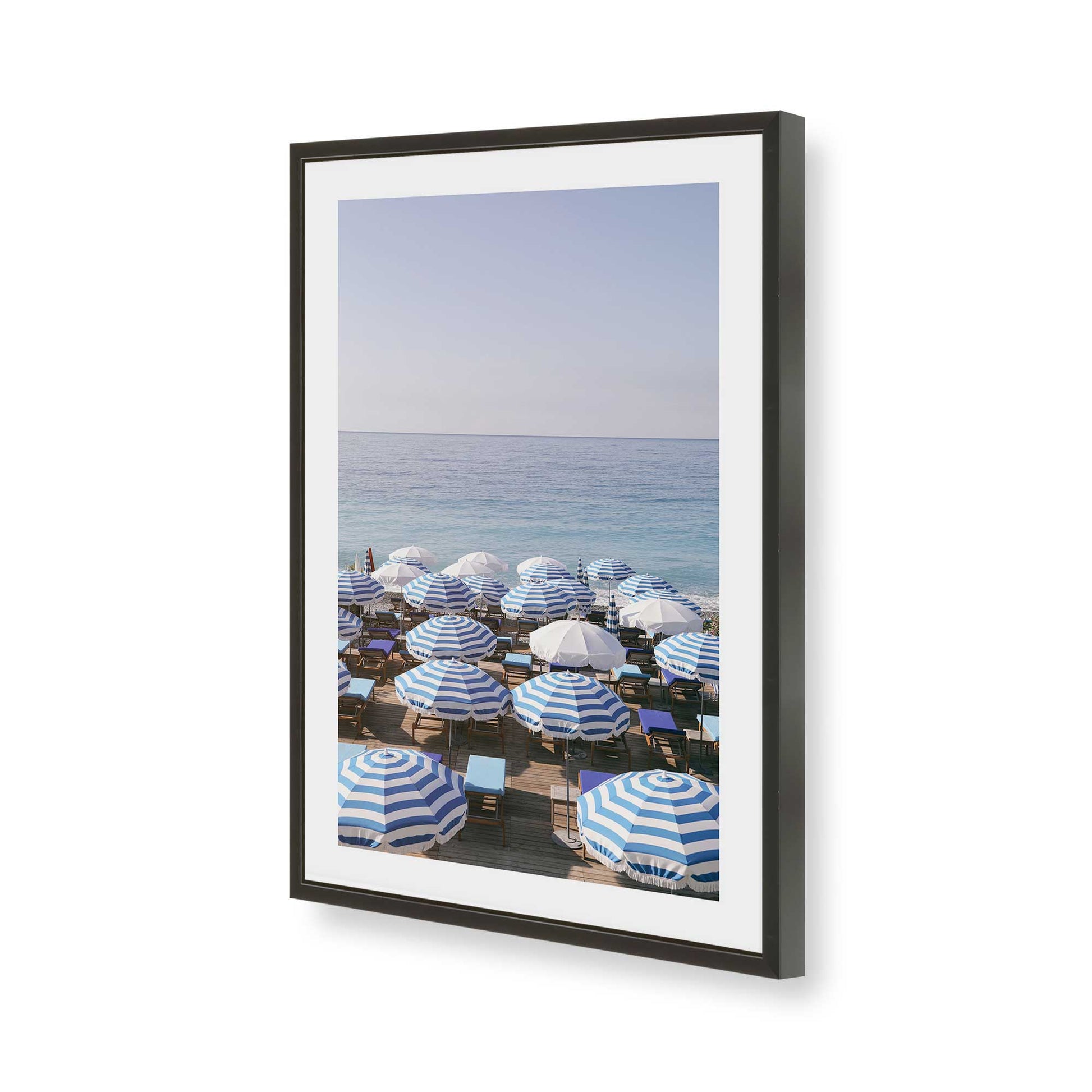 [Color:Satin Black], Picture of art in a Satin Black frame of the corner