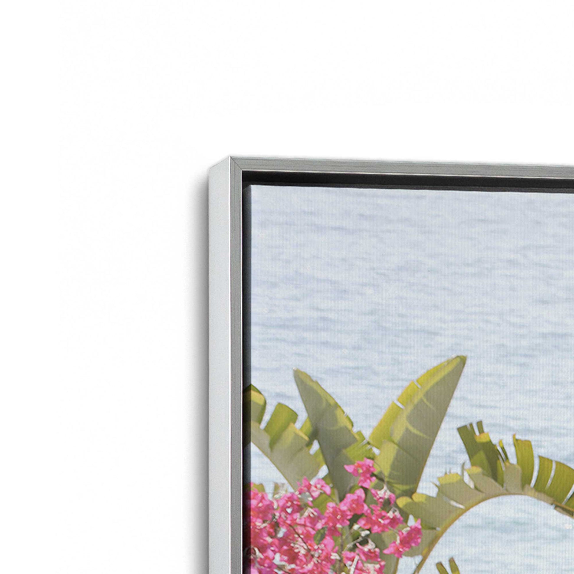 [Color:Polished Chrome], Picture of art in a Polished Chrome frame at an angle