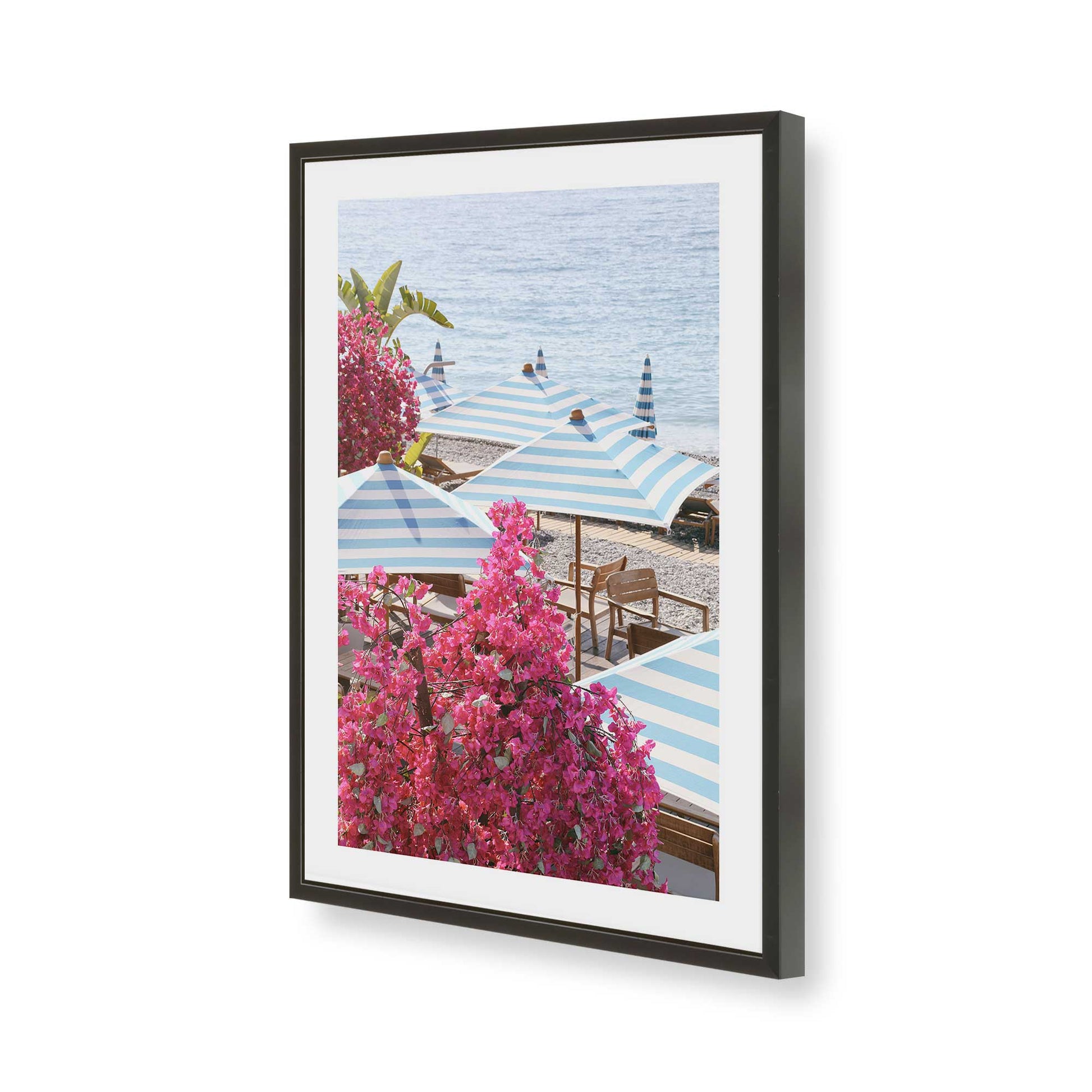 [Color:Satin Black], Picture of art in a Satin Black frame of the corner