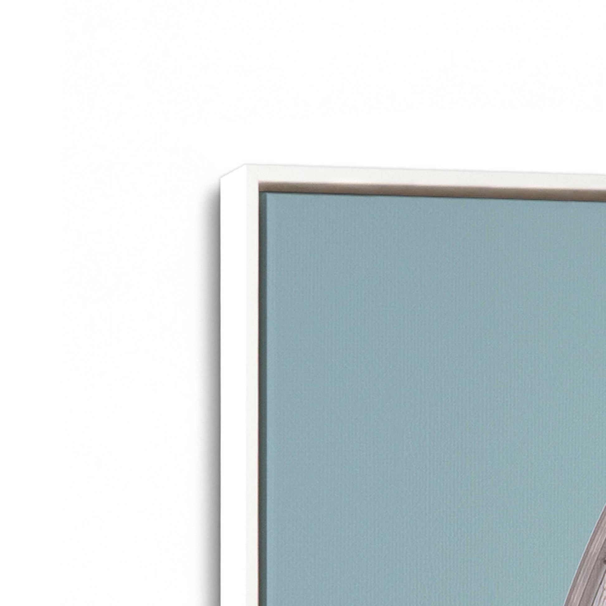 [Color:Opaque White], Picture of art in a White frame at an angle