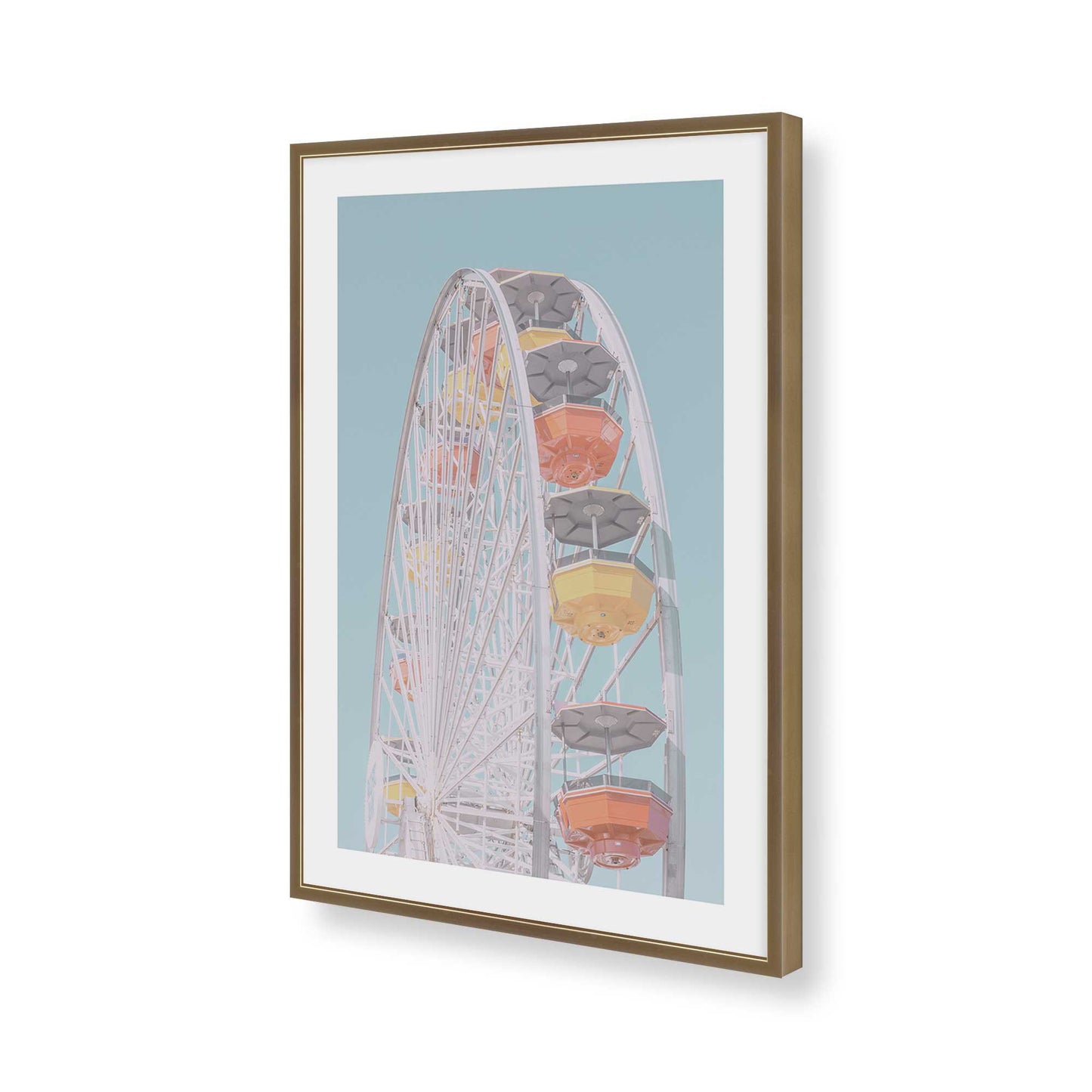 [Color:Brushed Gold], Picture of art in a Brushed Gold frame of the corner