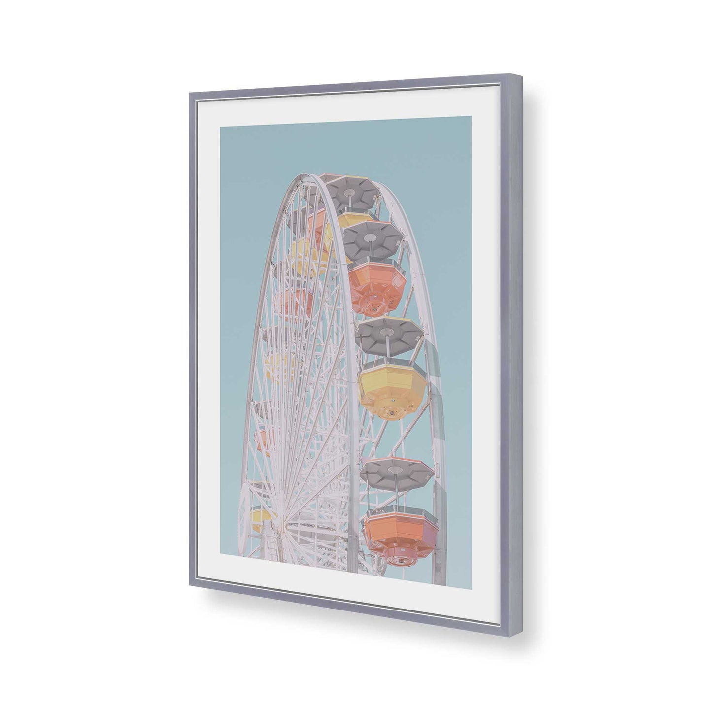 [Color:Polished Chrome], Picture of art in a Polished Chrome frame of the corner
