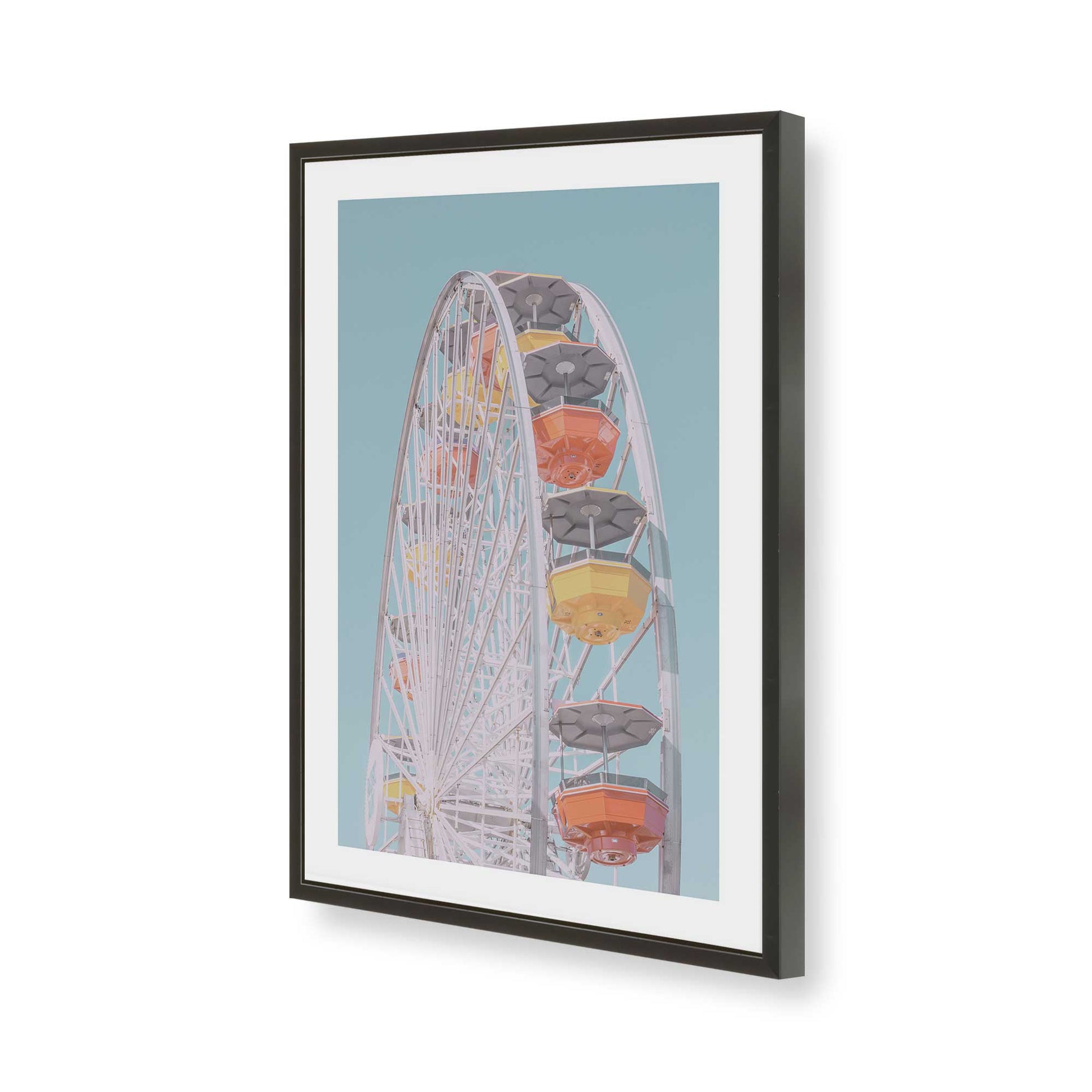 [Color:Satin Black], Picture of art in a Satin Black frame of the corner