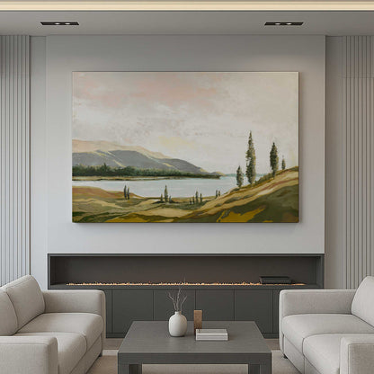 [Color:Stretched Canvas], Picture of art in a room