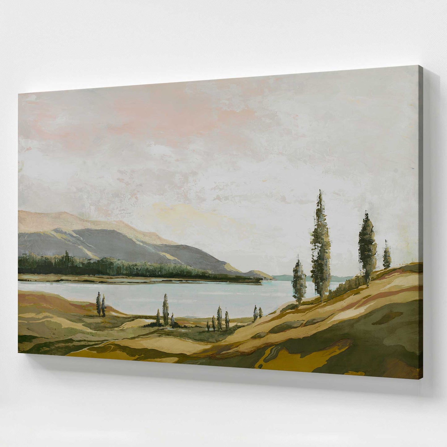 [Color:Stretched Canvas], Picture of art at an angle