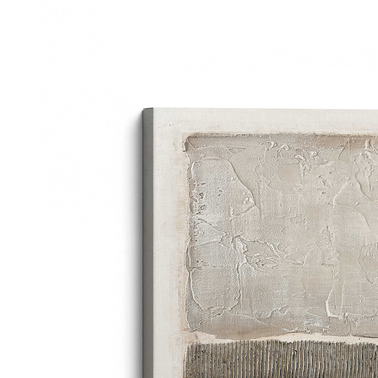 [Color:Stretched Canvas], Picture of the corner of the art