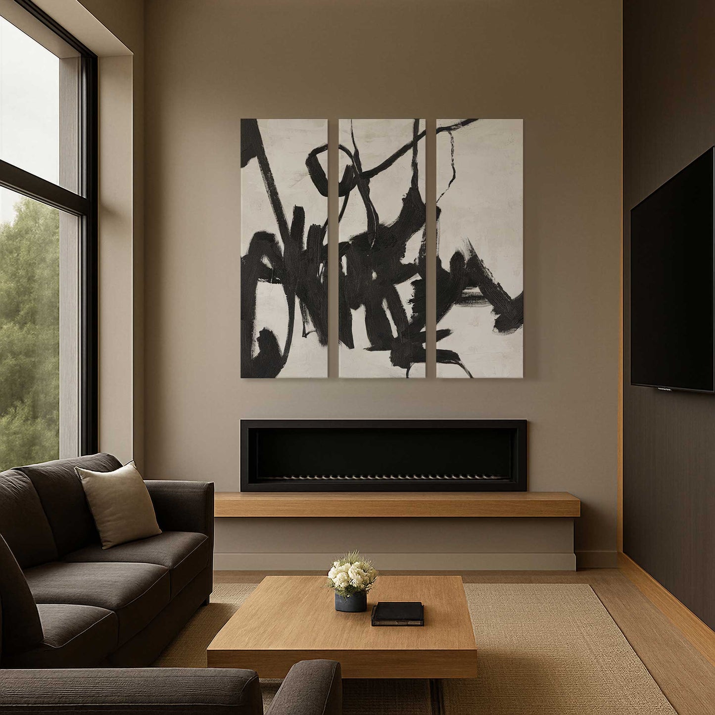 [Color:Stretched Canvas], Picture of art in a room