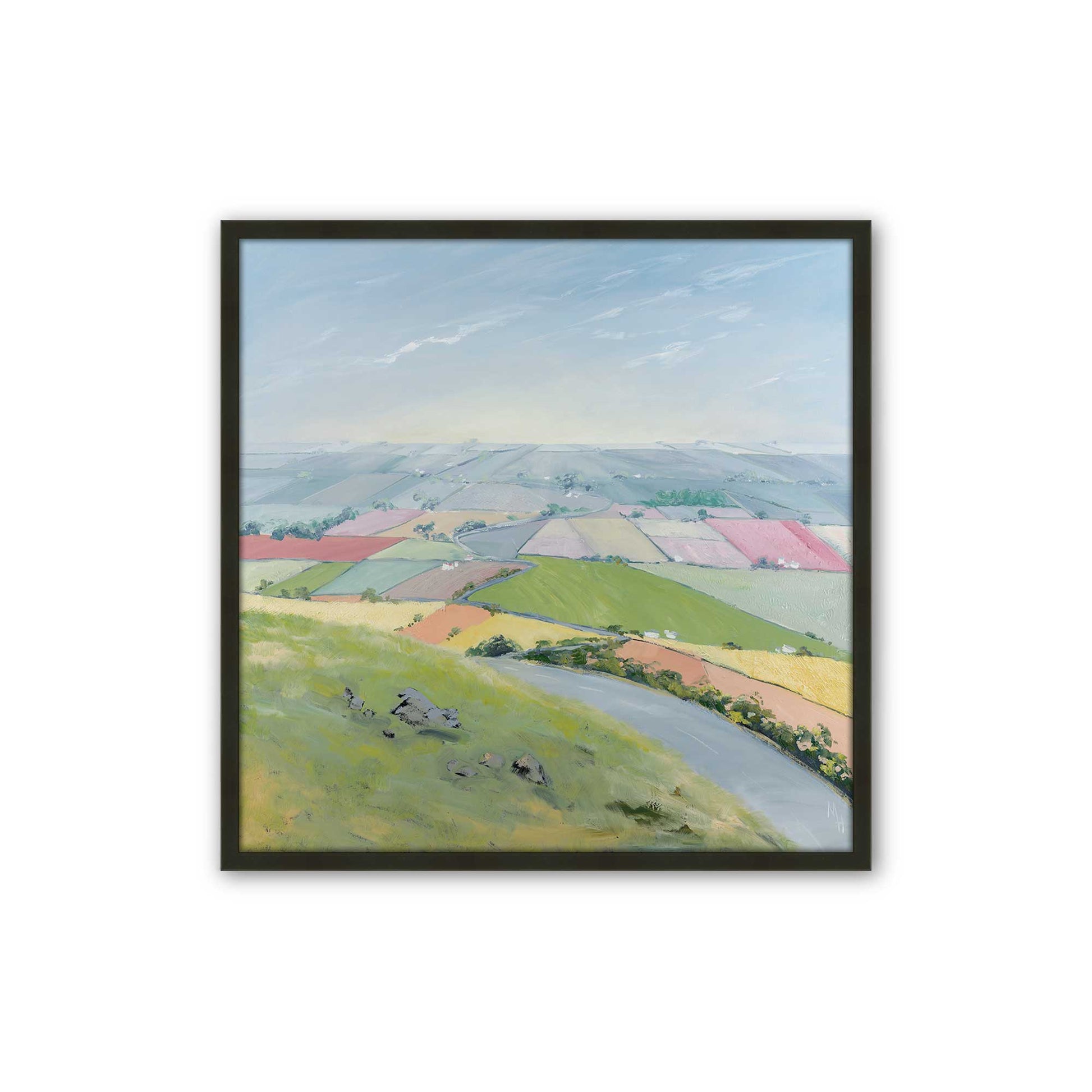 [Color:Satin Black], Picture of art in a Satin Black frame