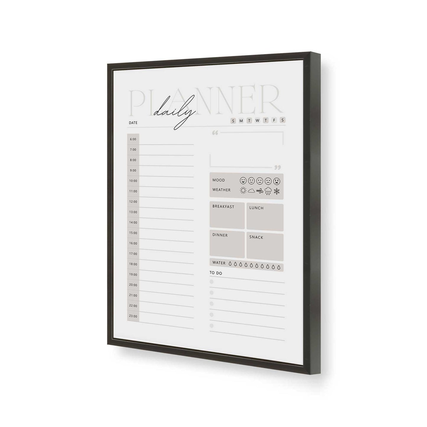 [Color:Satin Black], Picture of art in a Satin Black frame of the corner