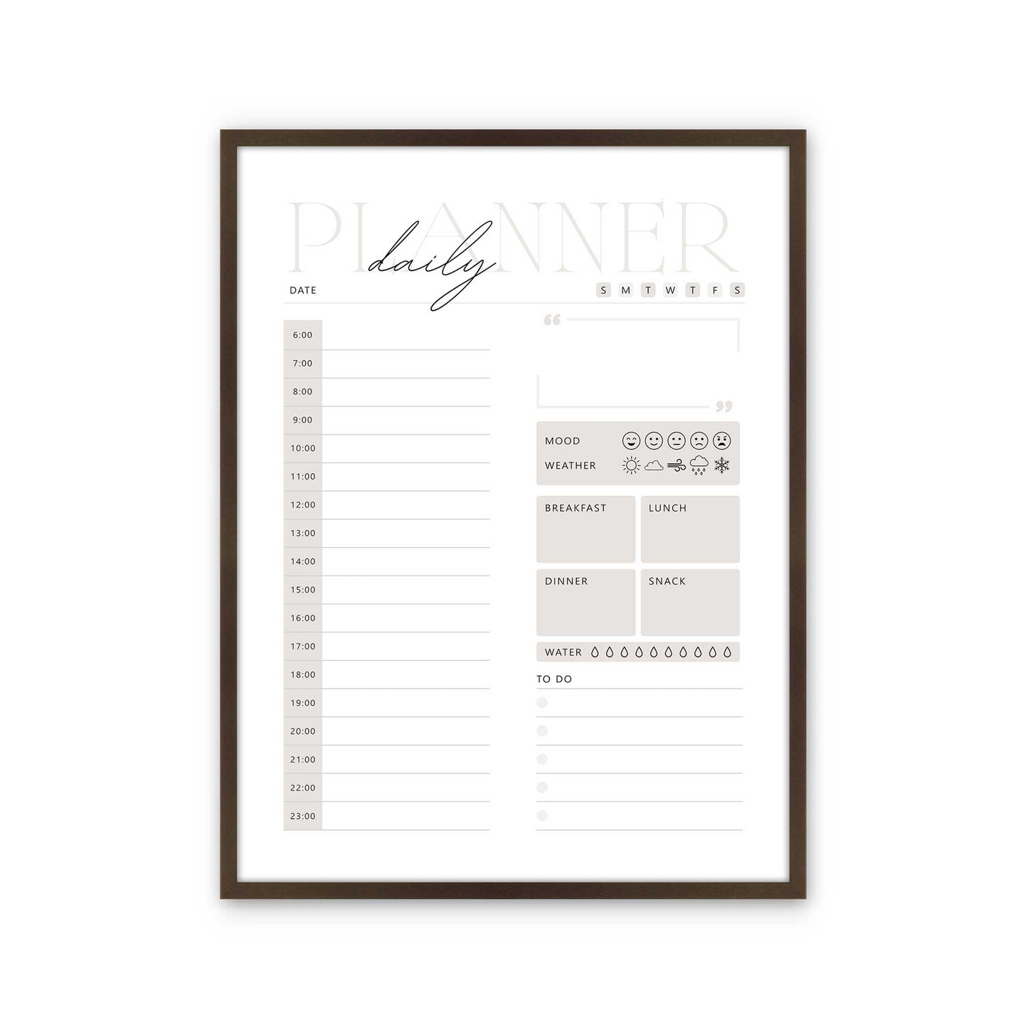 [Color:Belvinder Brown], Picture of art in a Belvinder Brown frame